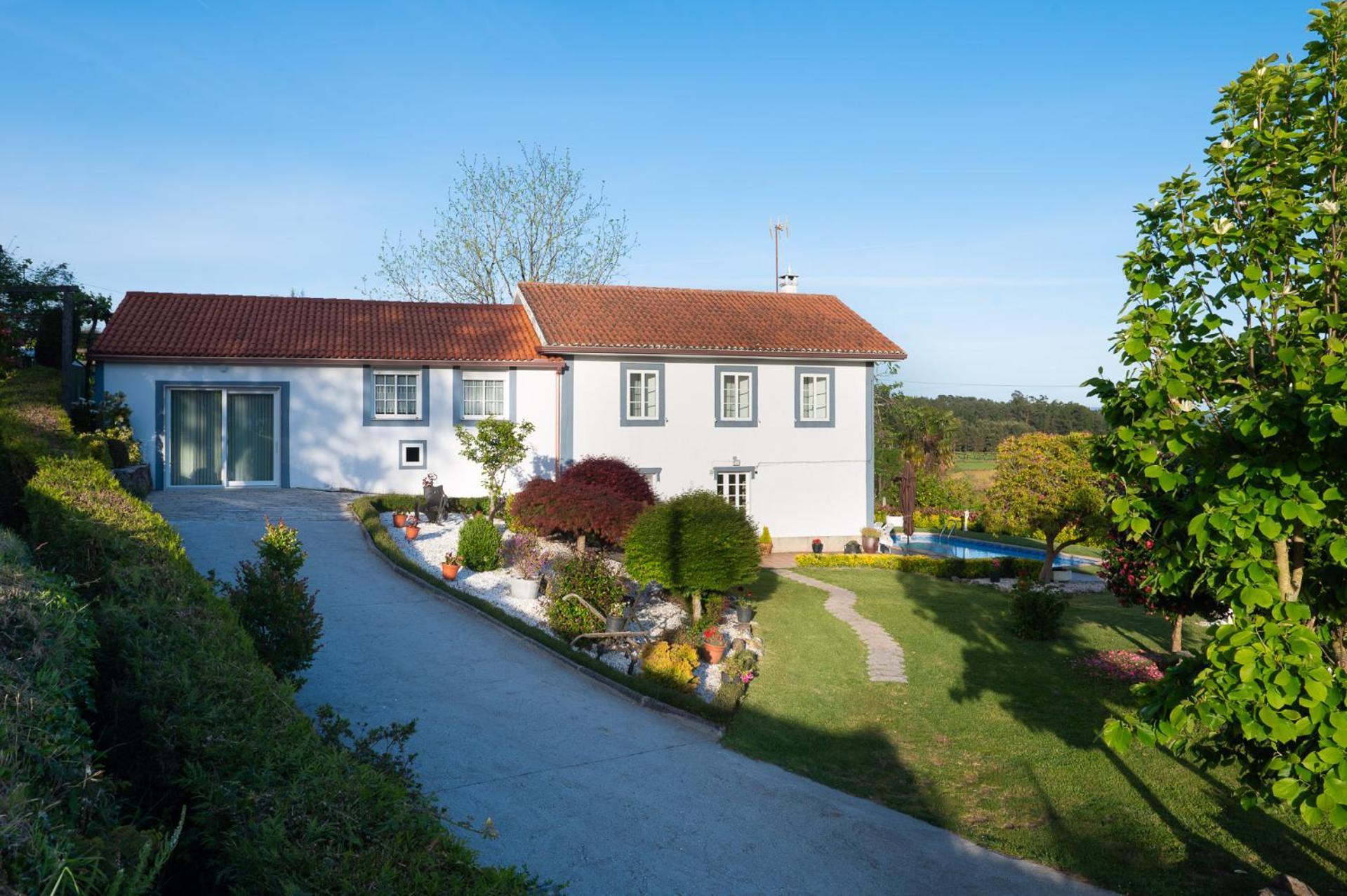 Casa Tarrio Con Piscina - Santiago De Compostela Βίλα Boqueixon Εξωτερικό φωτογραφία