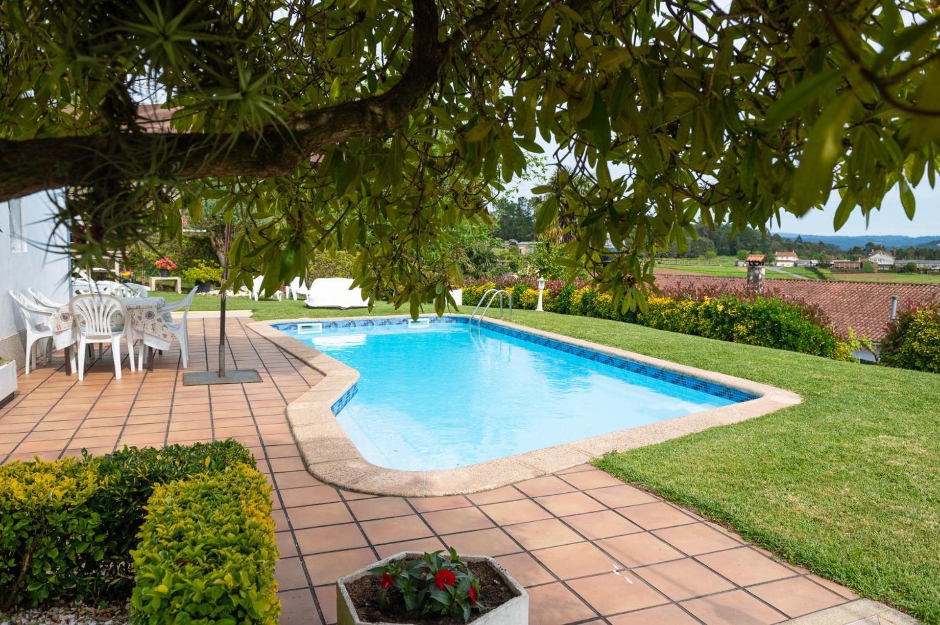 Casa Tarrio Con Piscina - Santiago De Compostela Βίλα Boqueixon Εξωτερικό φωτογραφία